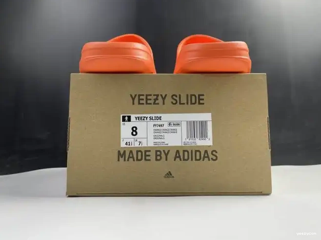 FY7497 Slide Orange Adidas Yeezy 0619